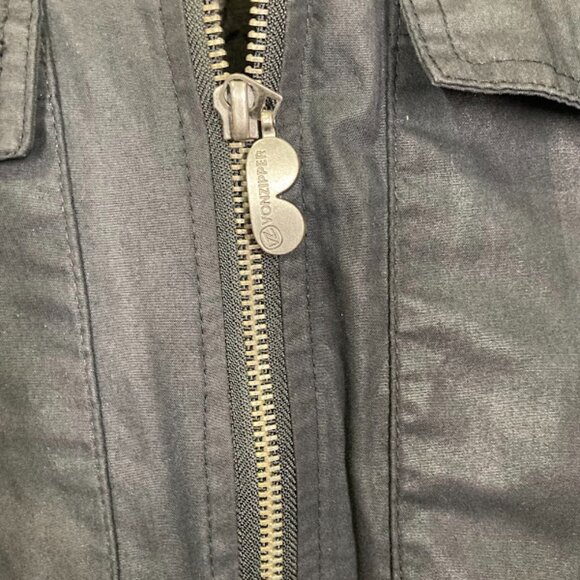 VON ZIPPER Black Removable Hood Bomber Utility Moto Streetwear Zip Up Jacket L - Picture 14 of 14